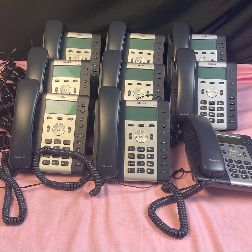 ATCOM A20W Set of 9 Offices Phones.